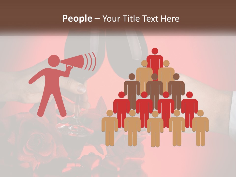 Heart Floral Red PowerPoint Template