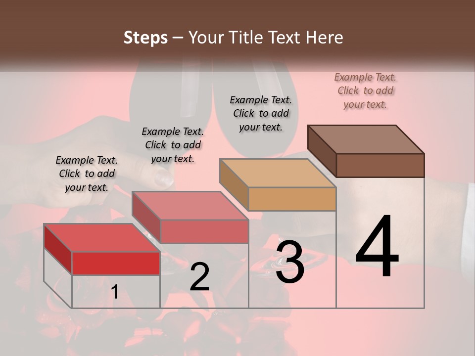 Heart Floral Red PowerPoint Template