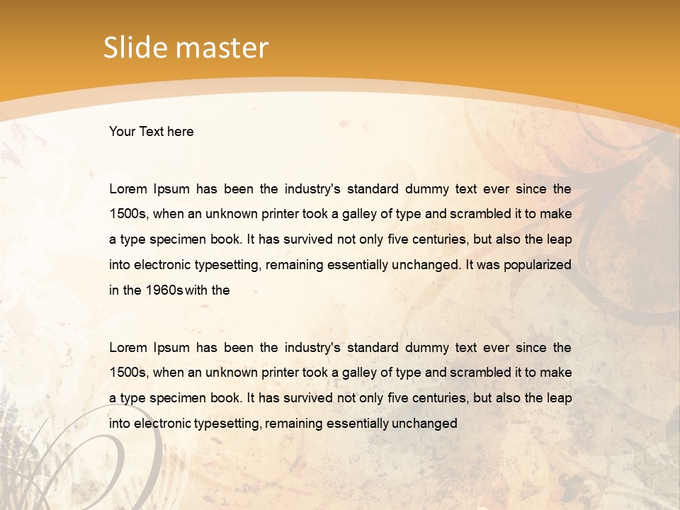 Flourishes Funky Funk PowerPoint Template