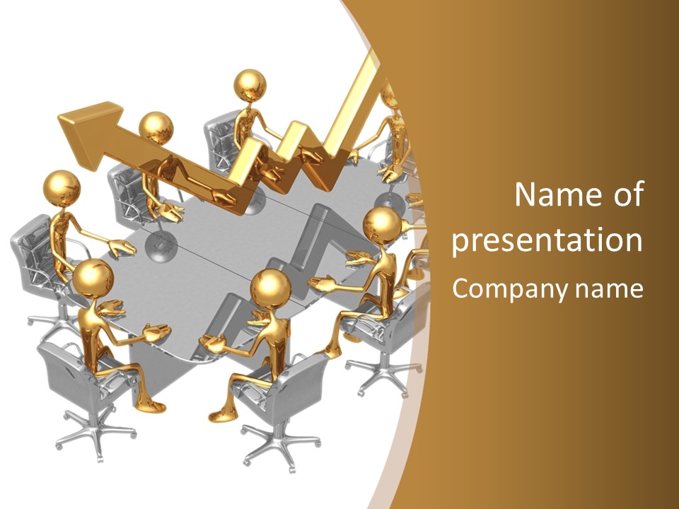Boardroom Character Illustration PowerPoint Template