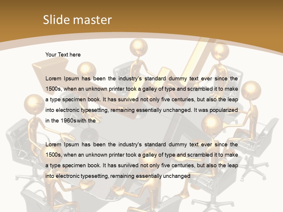 Boardroom Character Illustration PowerPoint Template