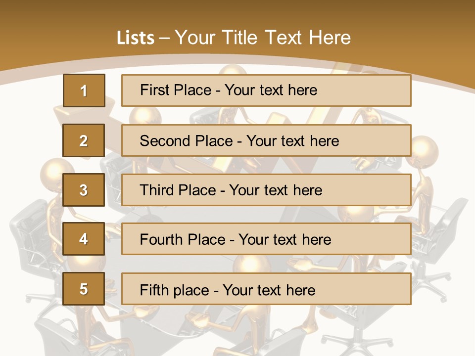 Boardroom Character Illustration PowerPoint Template