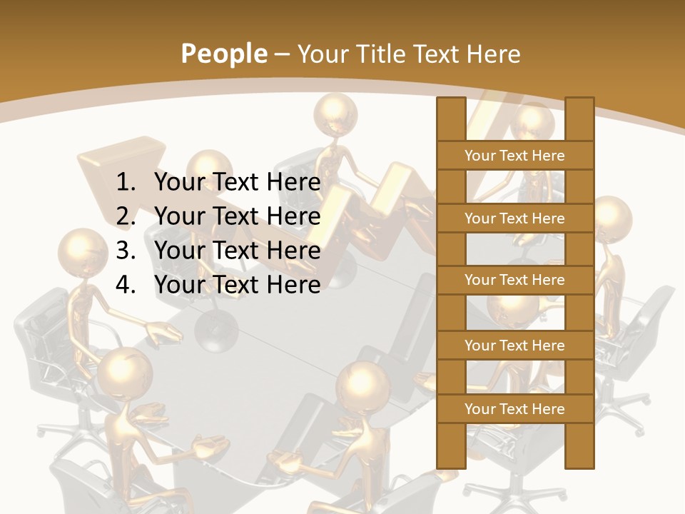 Boardroom Character Illustration PowerPoint Template