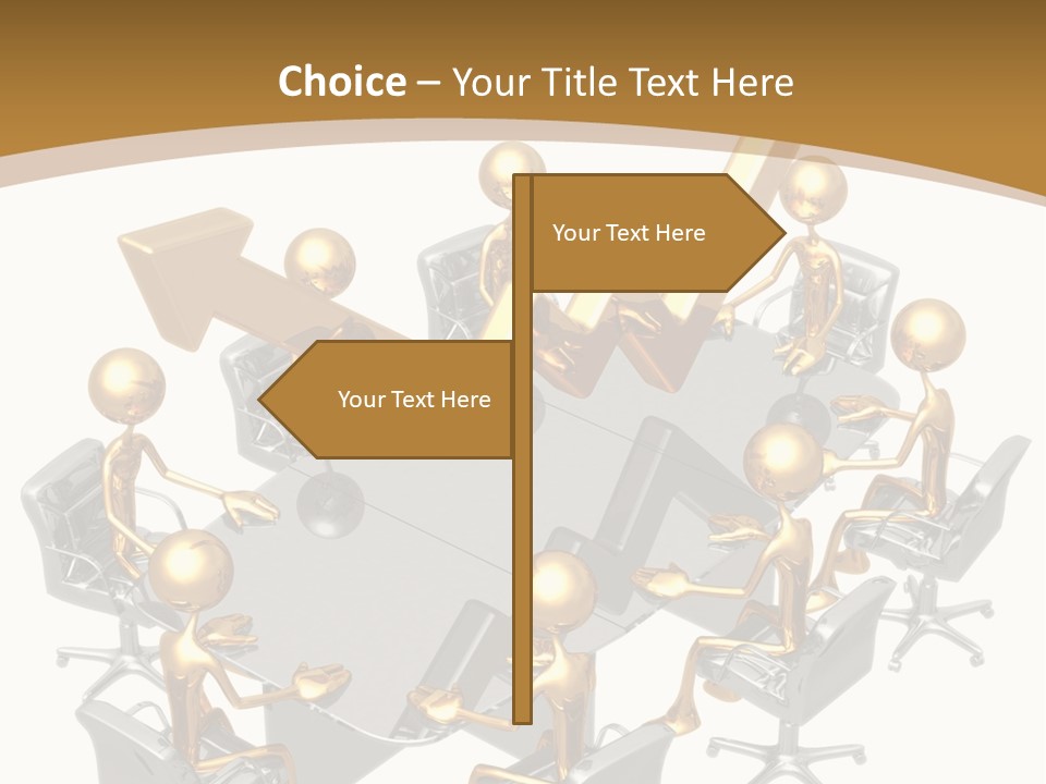 Boardroom Character Illustration PowerPoint Template