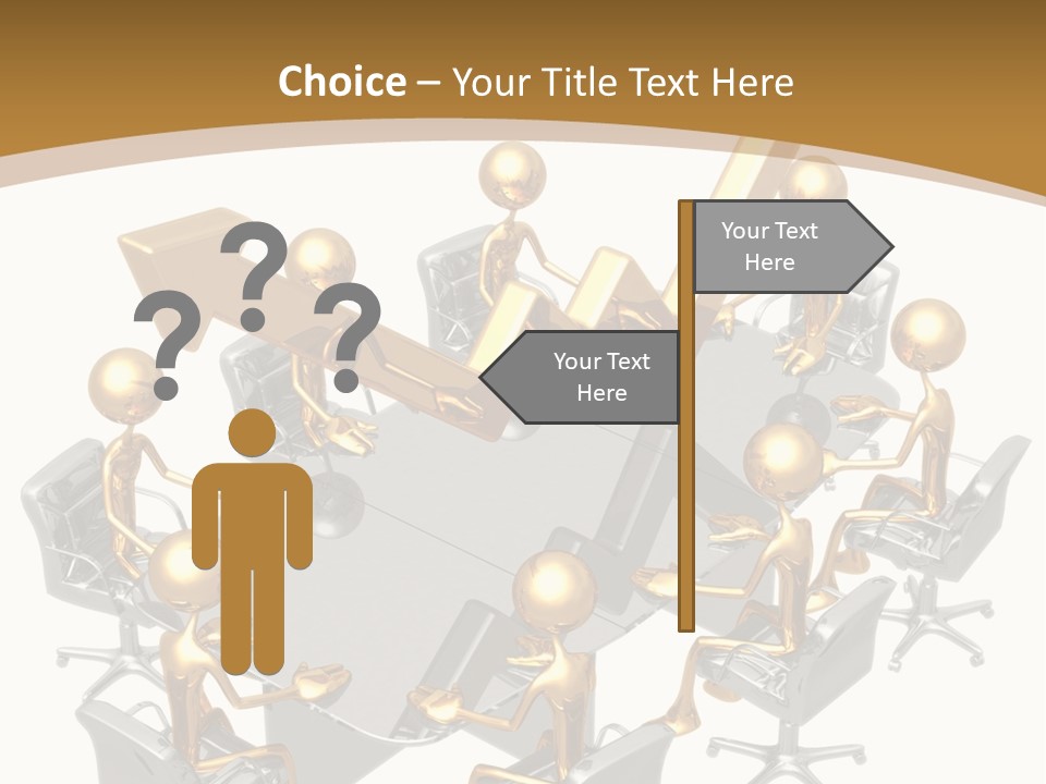 Boardroom Character Illustration PowerPoint Template