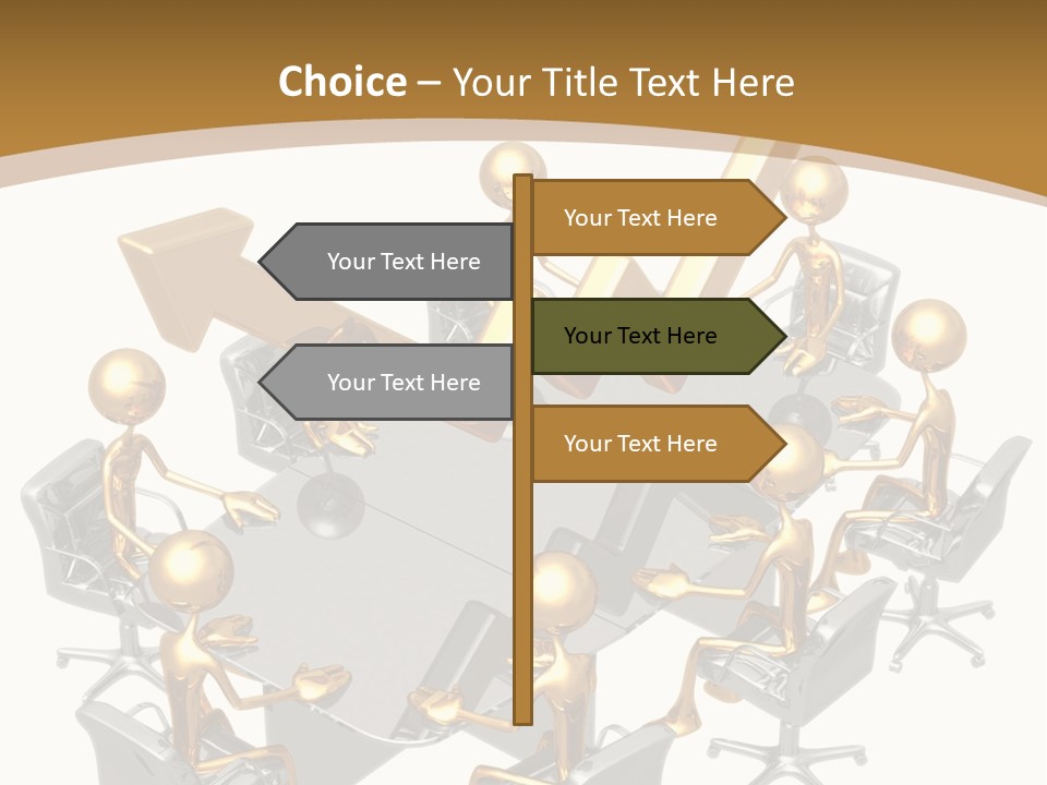 Boardroom Character Illustration PowerPoint Template
