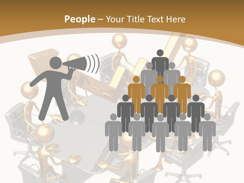 Boardroom Character Illustration PowerPoint Template