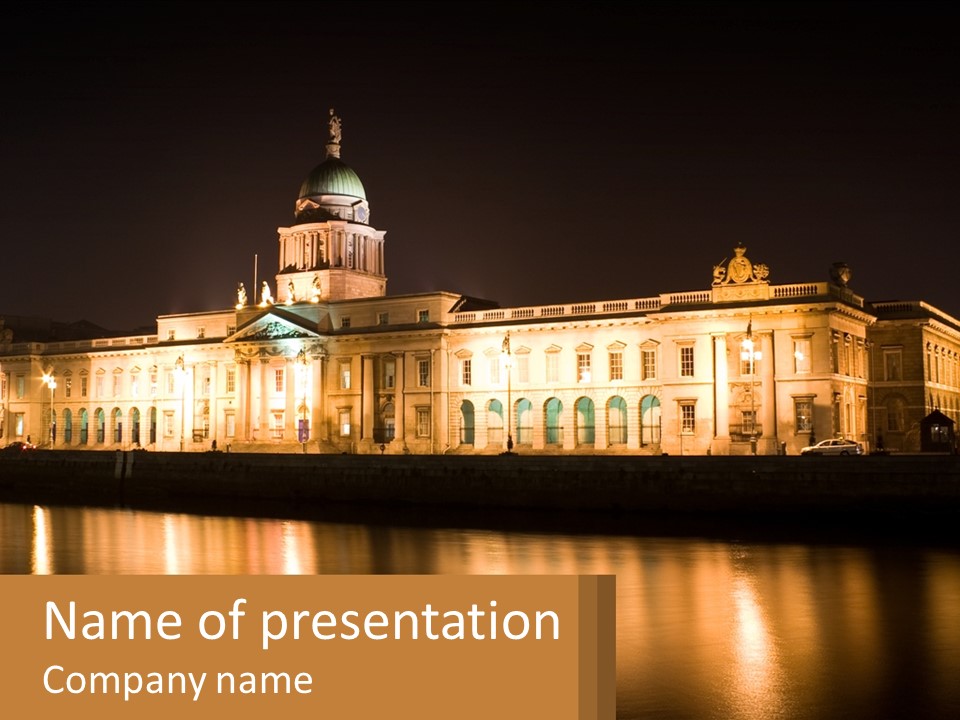 Government Showplace Dublin PowerPoint Template