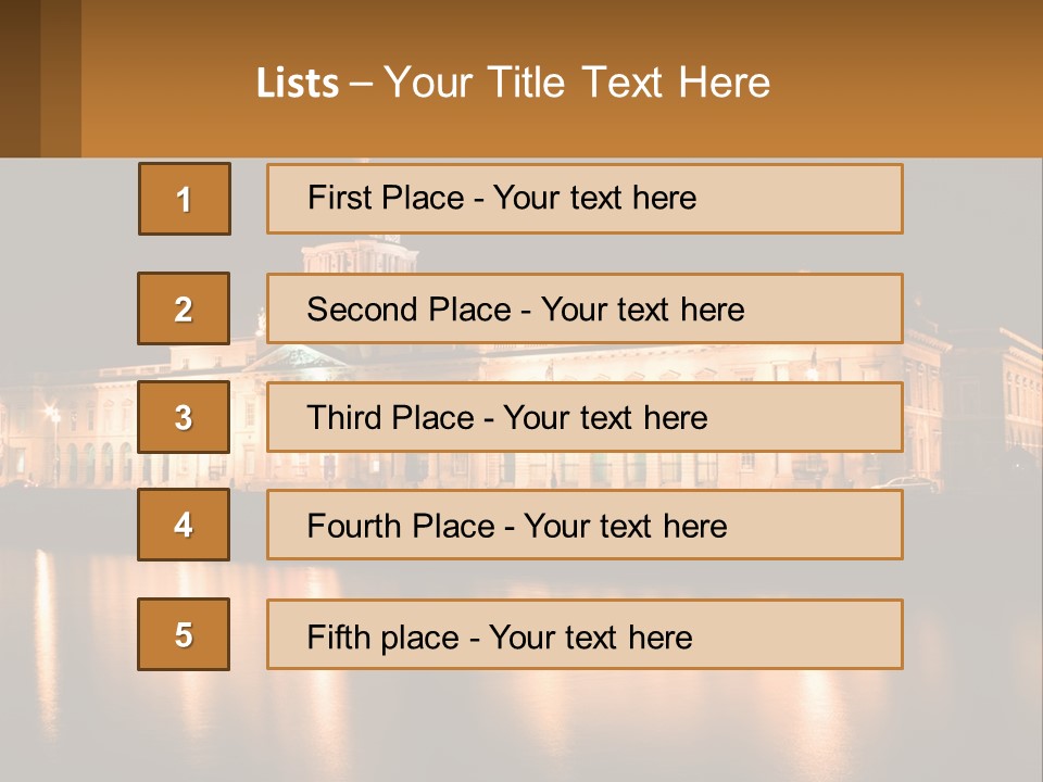 Government Showplace Dublin PowerPoint Template