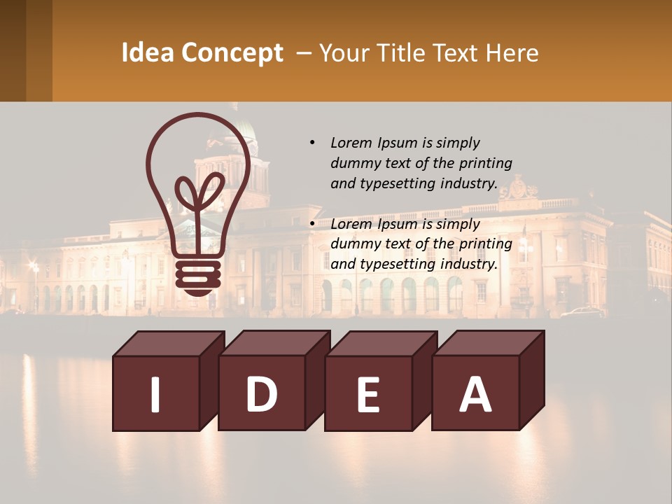 Government Showplace Dublin PowerPoint Template