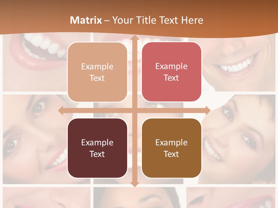 Health Lady Teeth PowerPoint Template