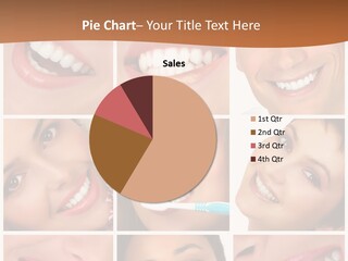 Health Lady Teeth PowerPoint Template