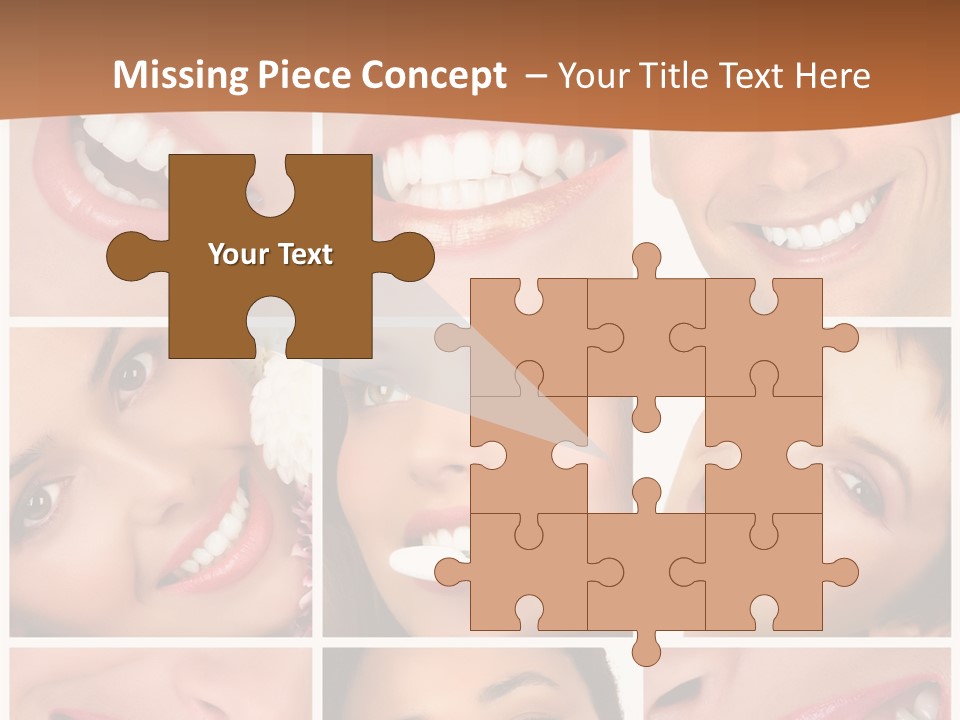 Health Lady Teeth PowerPoint Template