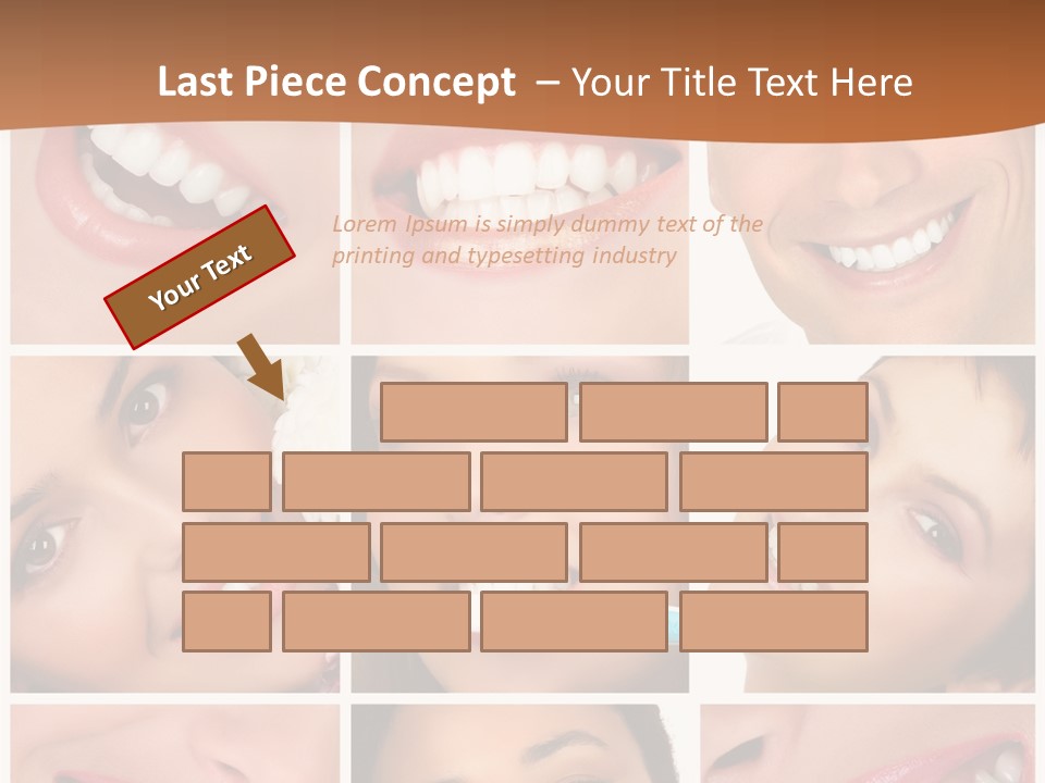 Health Lady Teeth PowerPoint Template
