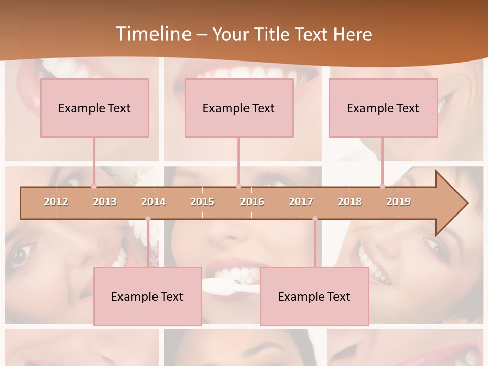 Health Lady Teeth PowerPoint Template