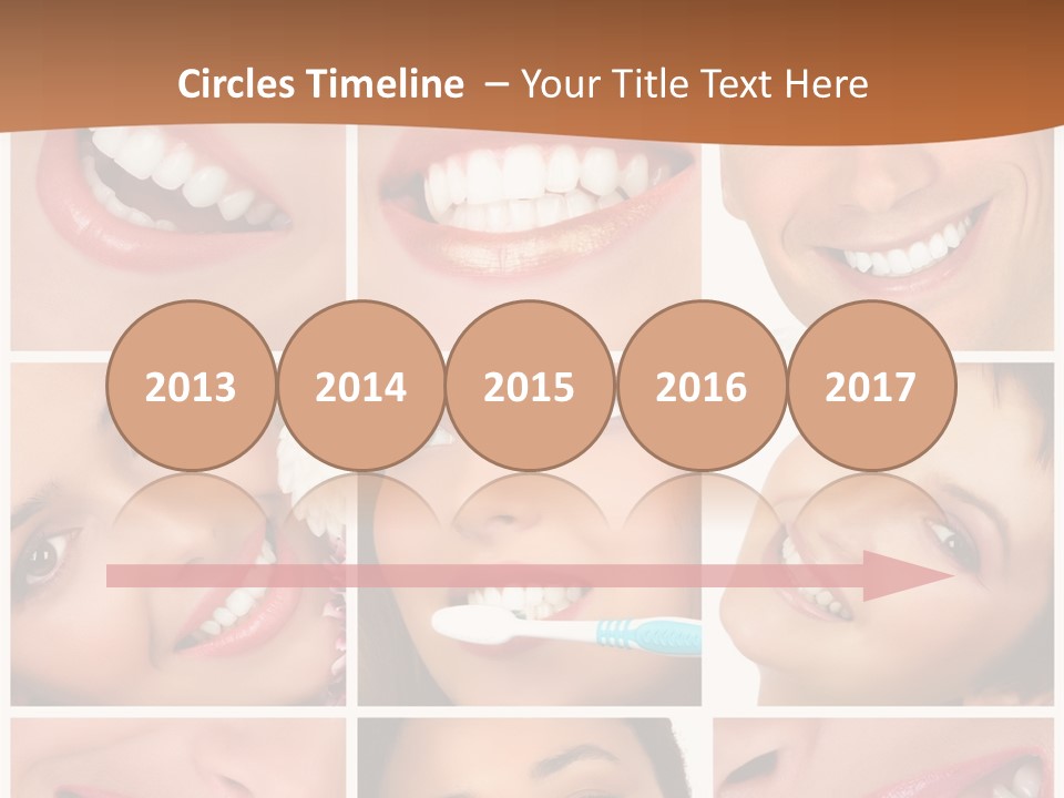 Health Lady Teeth PowerPoint Template