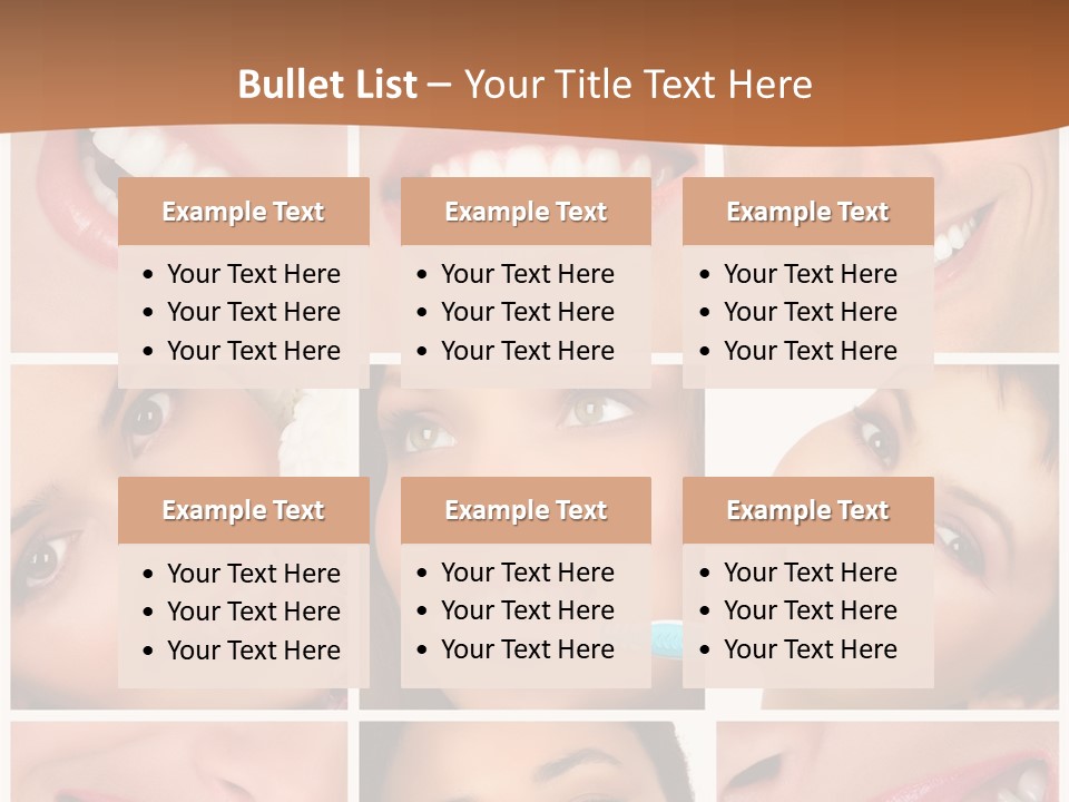 Health Lady Teeth PowerPoint Template