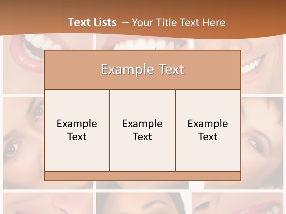 Health Lady Teeth PowerPoint Template