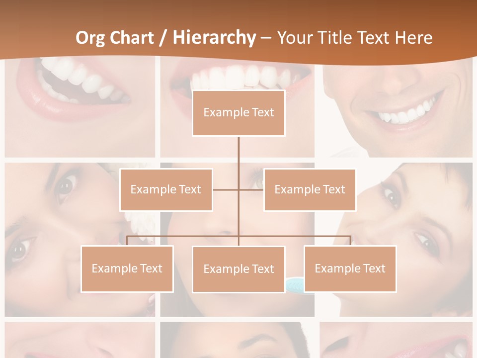 Health Lady Teeth PowerPoint Template