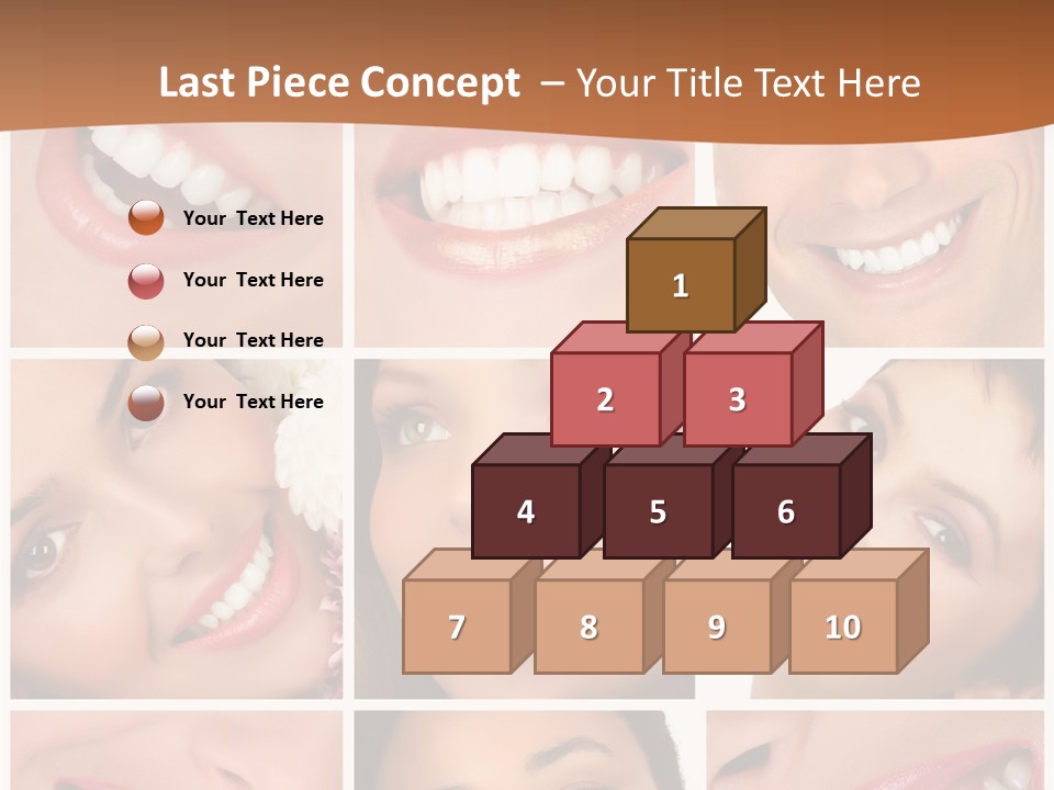 Health Lady Teeth PowerPoint Template