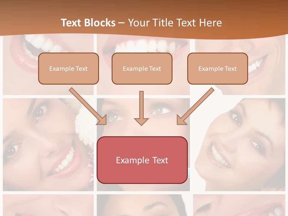 Health Lady Teeth PowerPoint Template