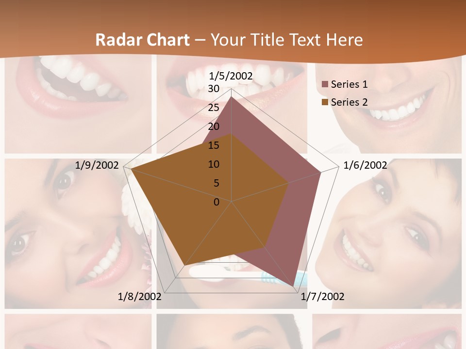 Health Lady Teeth PowerPoint Template