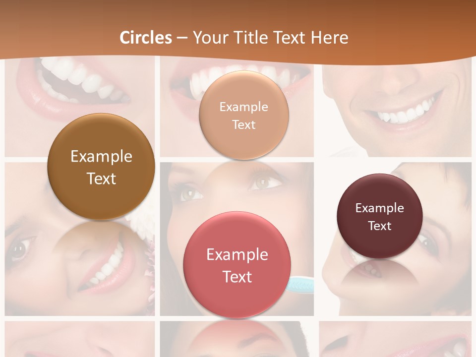 Health Lady Teeth PowerPoint Template