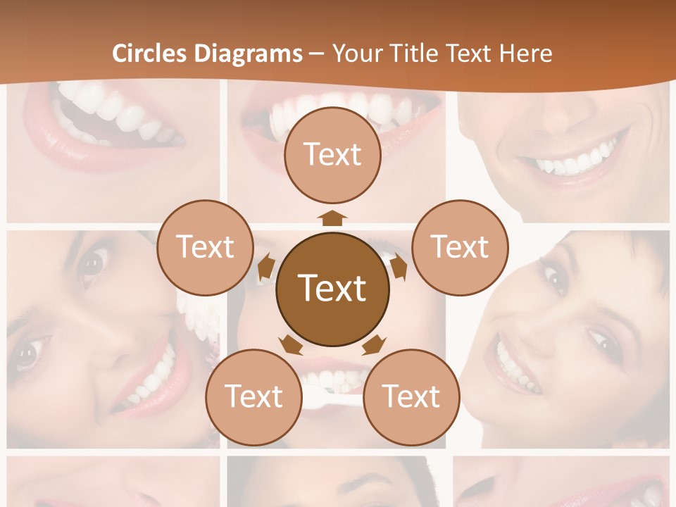 Health Lady Teeth PowerPoint Template