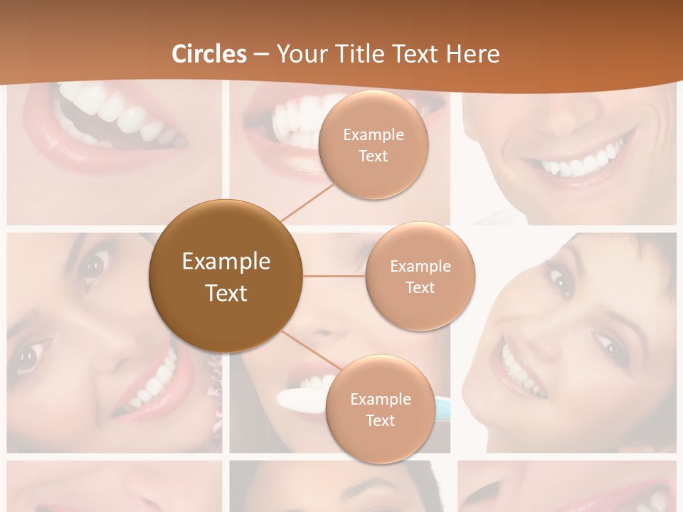 Health Lady Teeth PowerPoint Template