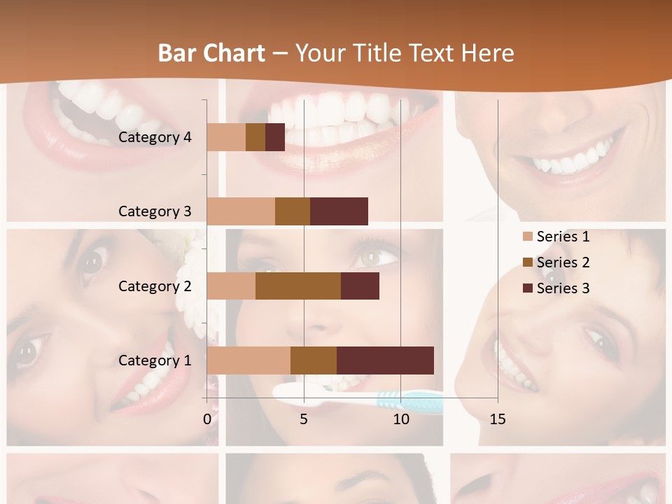 Health Lady Teeth PowerPoint Template