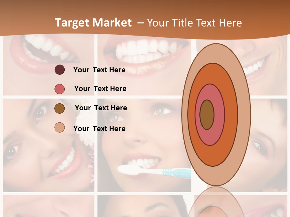 Health Lady Teeth PowerPoint Template