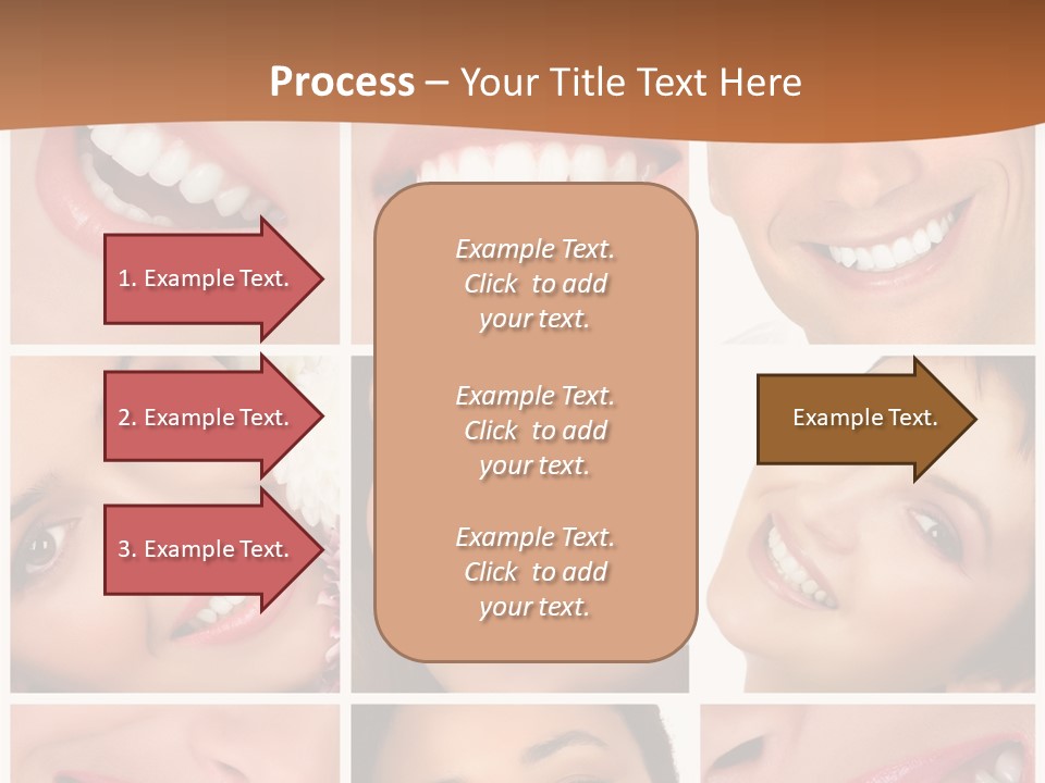 Health Lady Teeth PowerPoint Template