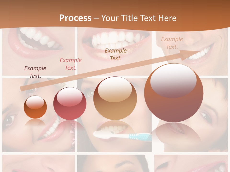 Health Lady Teeth PowerPoint Template