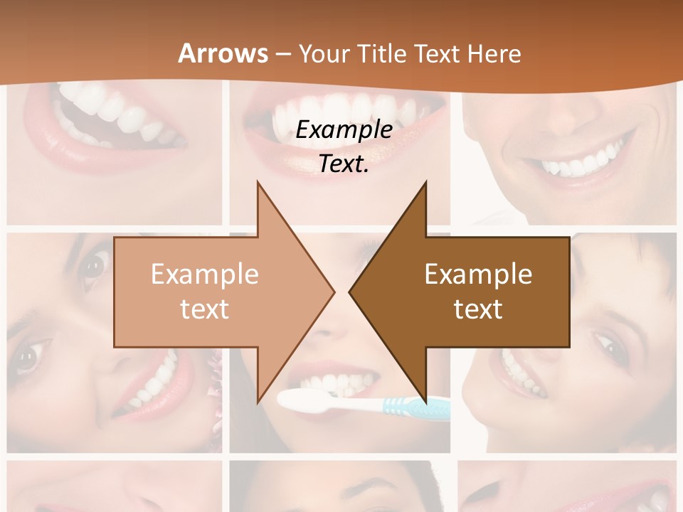 Health Lady Teeth PowerPoint Template