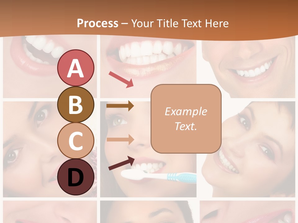 Health Lady Teeth PowerPoint Template