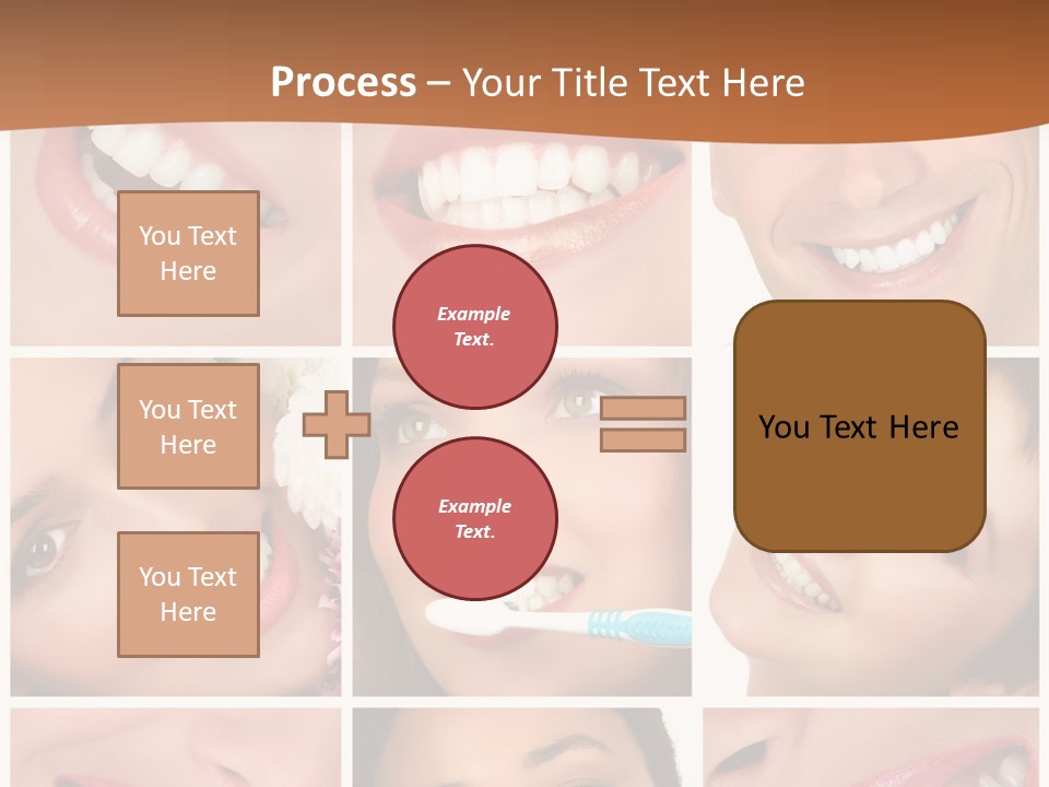 Health Lady Teeth PowerPoint Template