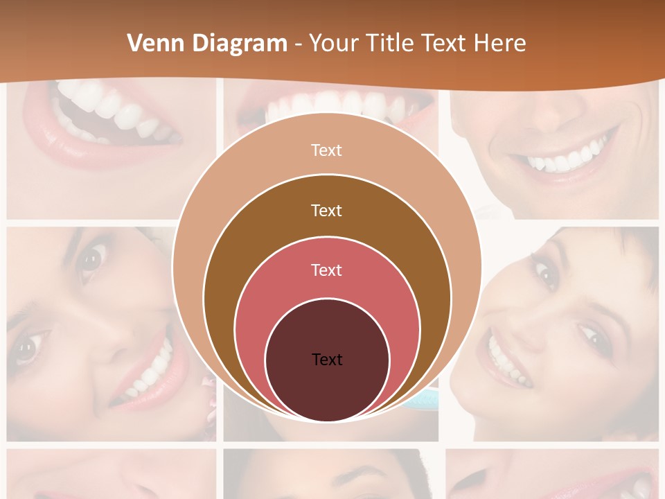 Health Lady Teeth PowerPoint Template