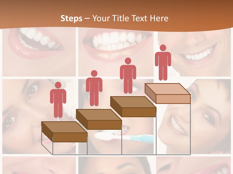 Health Lady Teeth PowerPoint Template