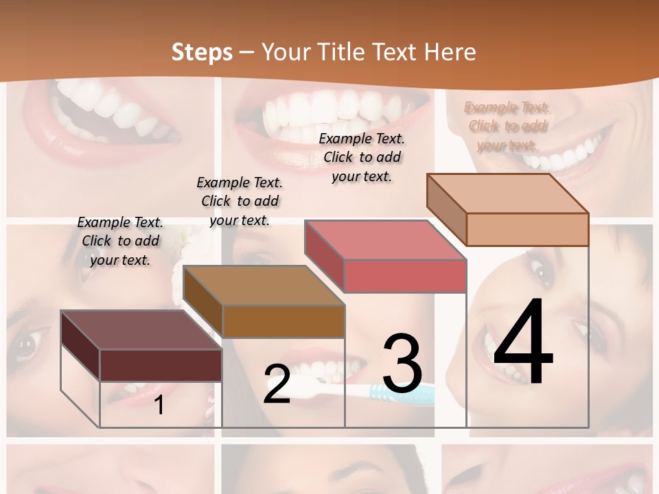 Health Lady Teeth PowerPoint Template