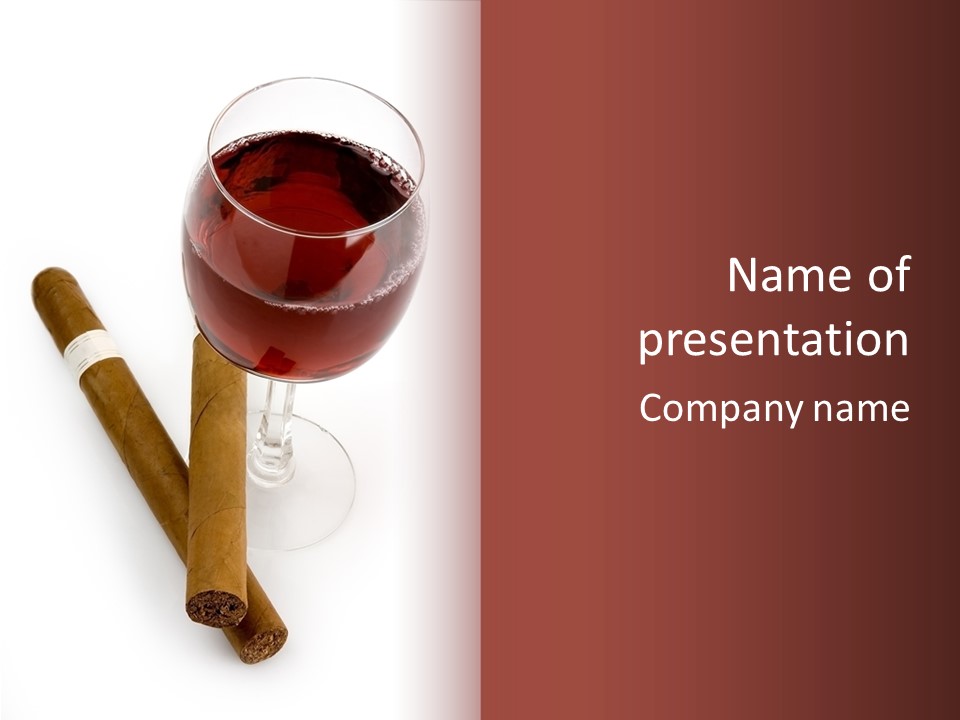 Liquid Grape Wine PowerPoint Template