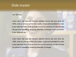 Jewelry Horizontal Lady PowerPoint Template