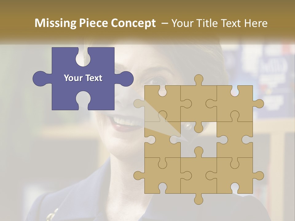 Jewelry Horizontal Lady PowerPoint Template