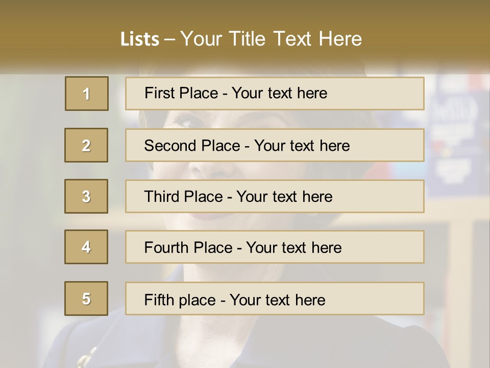 Jewelry Horizontal Lady PowerPoint Template