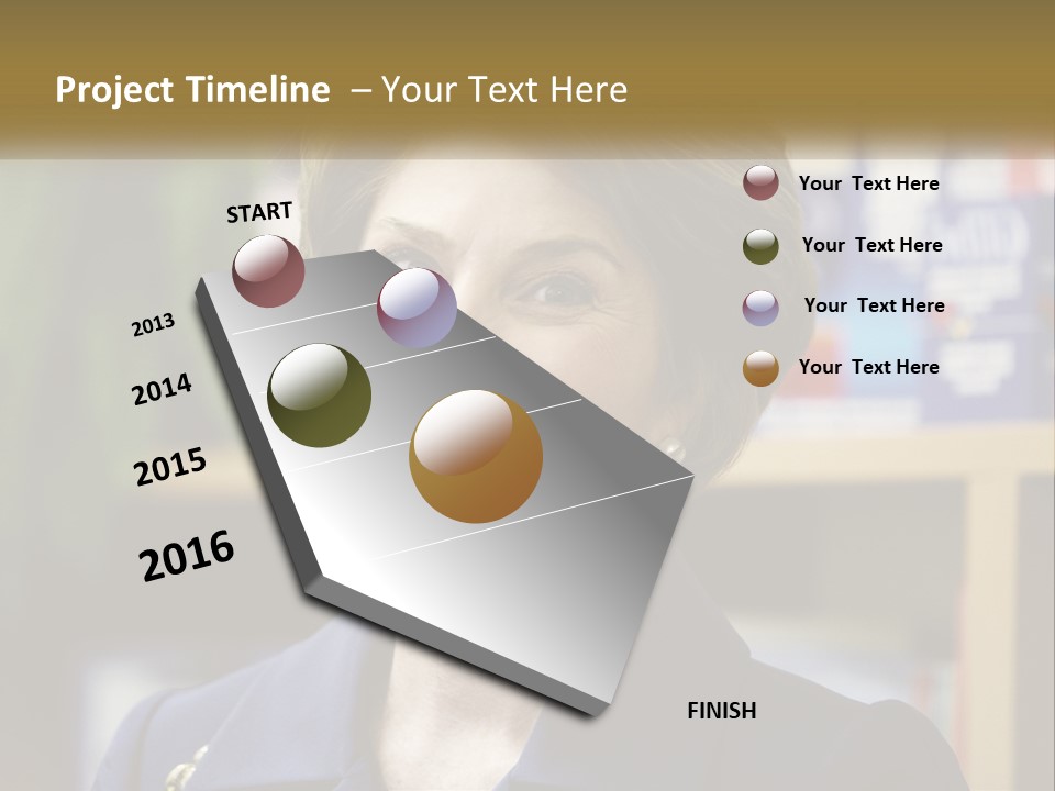 Jewelry Horizontal Lady PowerPoint Template