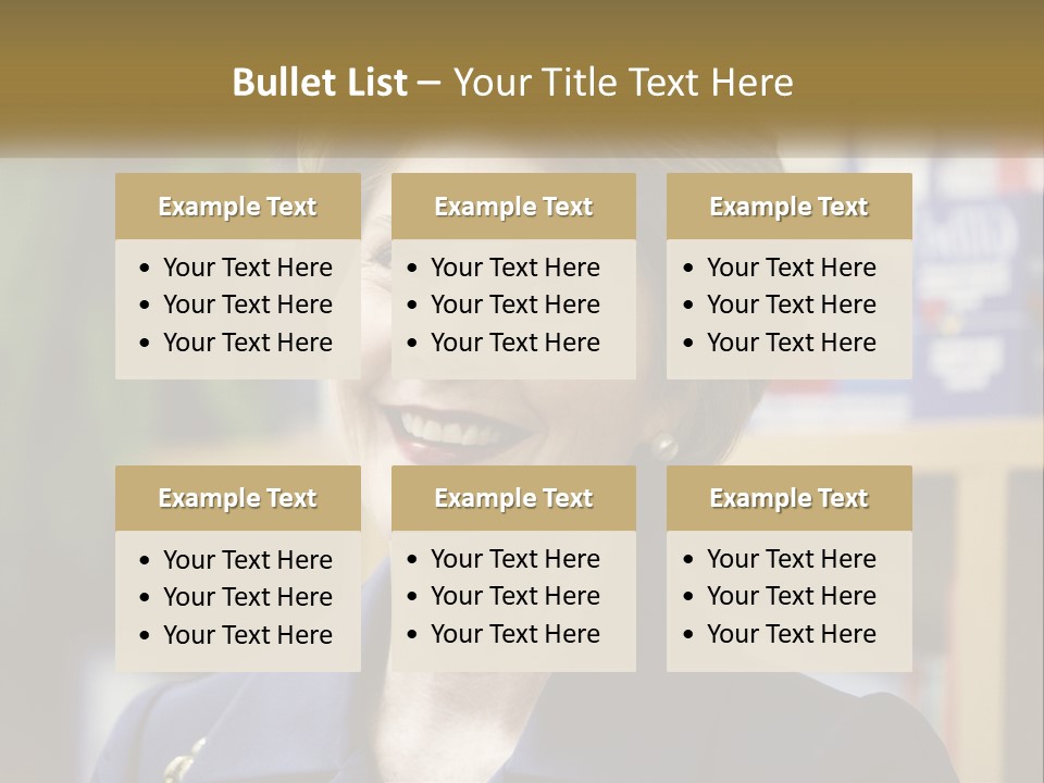 Jewelry Horizontal Lady PowerPoint Template