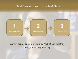 Jewelry Horizontal Lady PowerPoint Template