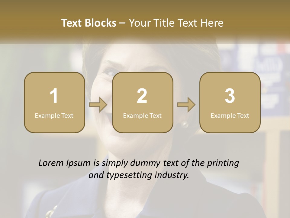 Jewelry Horizontal Lady PowerPoint Template