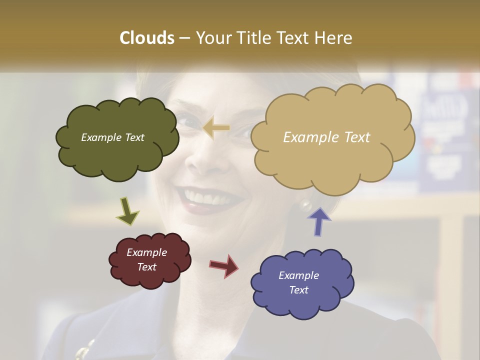 Jewelry Horizontal Lady PowerPoint Template