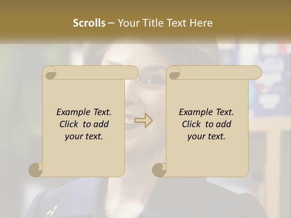 Jewelry Horizontal Lady PowerPoint Template