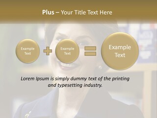 Jewelry Horizontal Lady PowerPoint Template